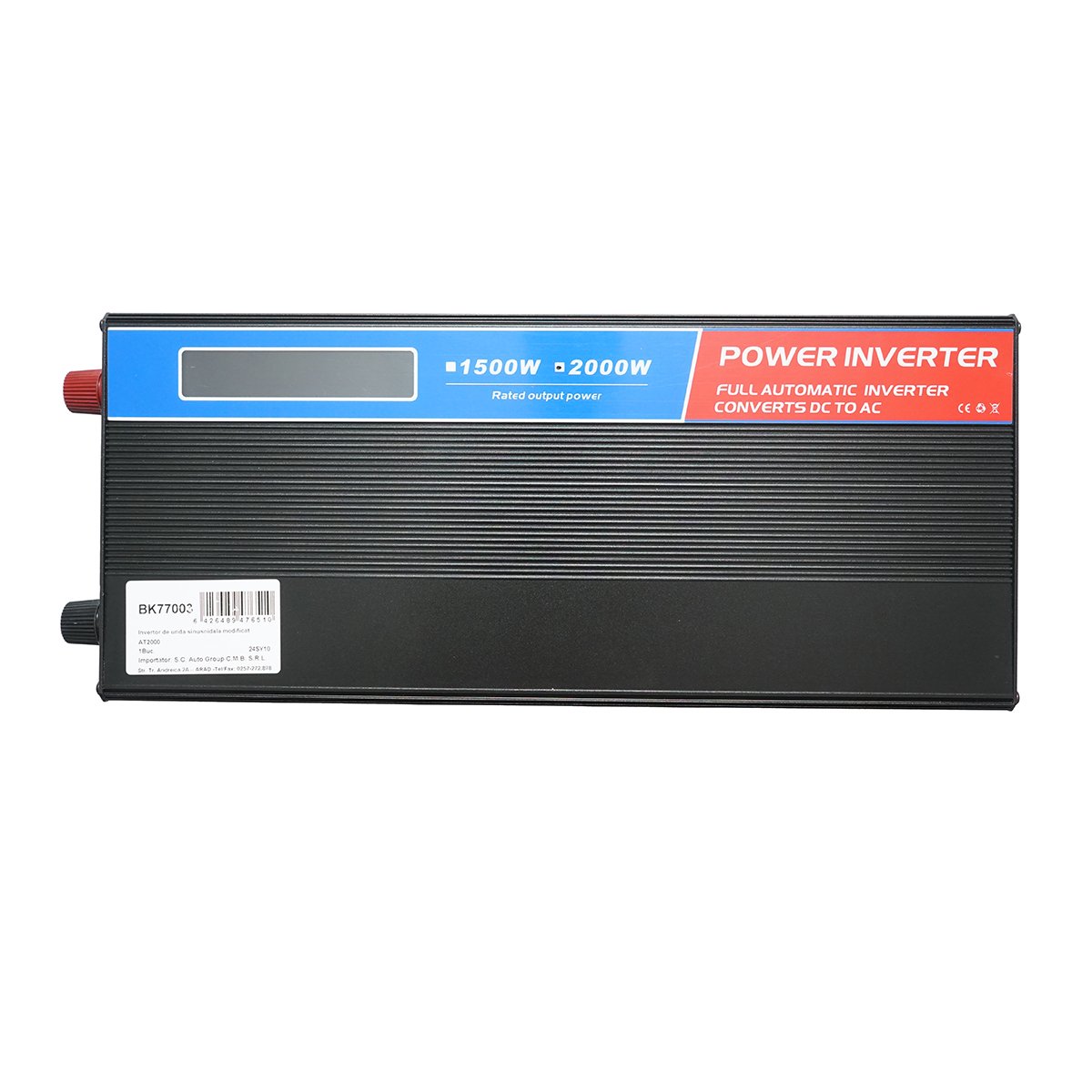 Invertor tensiune 12V-220V 2000W LCD cu USB Breckner Germany